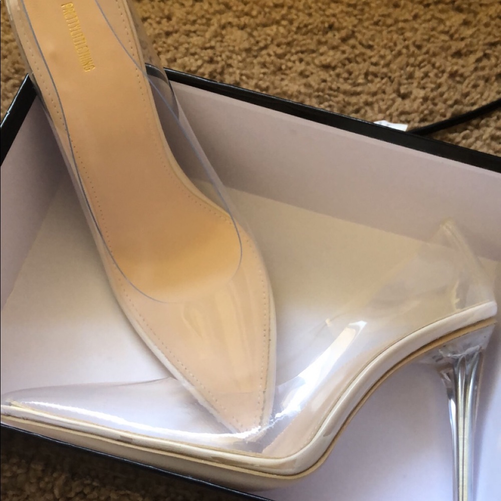 Clear heels